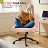 GlasFlength Criss Cross Chair Armless Computer Task Chair, Wide Comfty