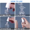 DTDNZKN 4 Pack 2 Oz (50ml) Mini Spray Bottles Clear