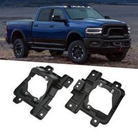 2PCs Fog Lamp Bracket, 68449383AA Foglight Mounting Support Fog Light Mount Replacement for RAM 2500 3500 2019‑2021