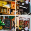 Wizardi Miniature Wizardi Roombox Kit - Coffee Shop Dollhouse Kit