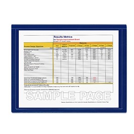 StoreSMART® - Blue Document Frame (Window) - Letter-Size Pages - 10-Pack - R282-B-10