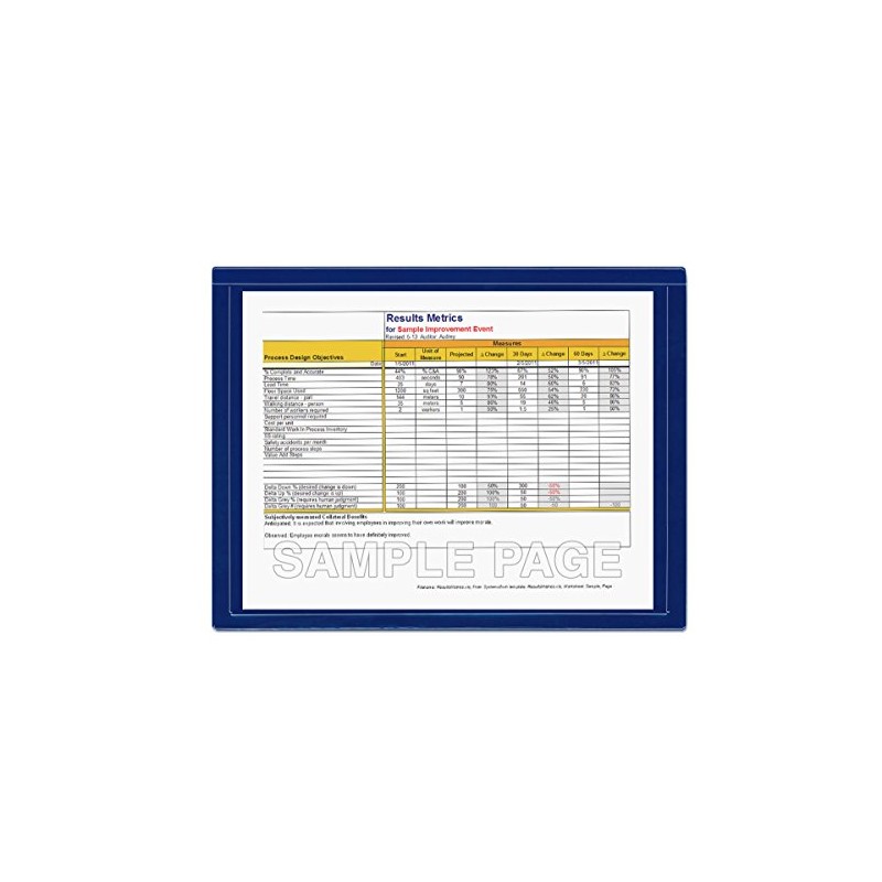 StoreSMART® - Blue Document Frame (Window) - Letter-Size Pages -