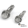 OPIOL QUALITY® Self-tapping screws with hexagonal head and collar (shape
