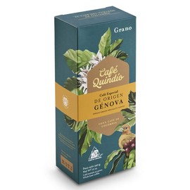 Cafe Quindio Genova Specialty Origin Coffee 340g / 12 oz / 0.8 lb., Medium Roast 100% Colombian Arabica Coffee, Artisanal Cultivation Single Origin Coffee. (Whole Bean Coffee 12 oz)