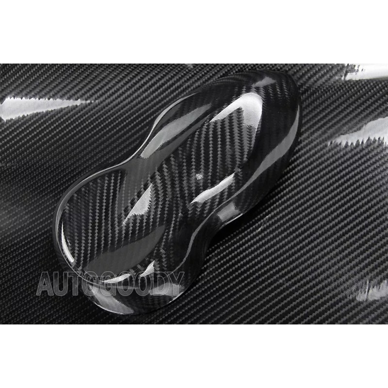 AUTOGOODY 72" x 60" Super Gloss 7D Black Carbon Fiber