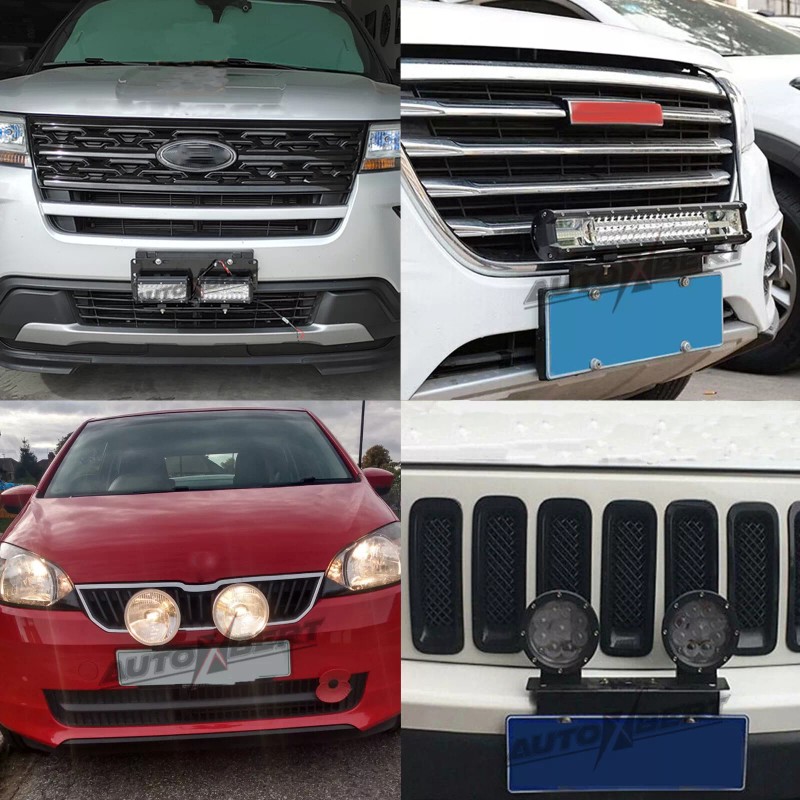 XUKEY Work Lights Holder License Number Plate LED Driving Bar