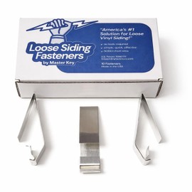 LOOSE SIDING FASTENERS Help Secure Loose Vinyl siding that Will not Lock Together or continually unlocks - Pack of 10 secures 6 ft of Loose siding, 20 Pack 12 ft, 30 Pack 18 ft, 40 Pack 24 ft