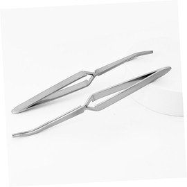 Baluue 3Pcs Stainless Steel Nail Shaping Tweezers Dual-Head Design Precision Manicure Clips for Nail Art and Beauty for Professional and Home Use