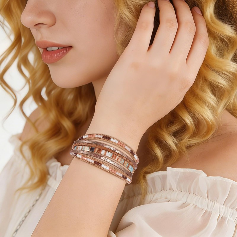 Urn Bracelet for Ashes Boho Cremation Jewelry for Ashes Stainless