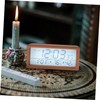 iplusmile Electronic Clock with Temperature and Humidity Display Simple Multifunctional