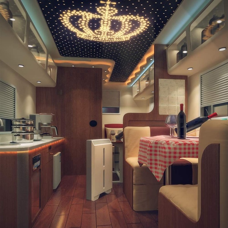 ALOVECO 12V LED RV Lights Dimmable Camper Interior RV Lights
