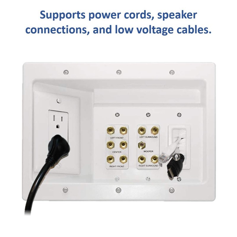 Legrand - OnQ Home Theater Connection, Recessed TV Outlet Supports
