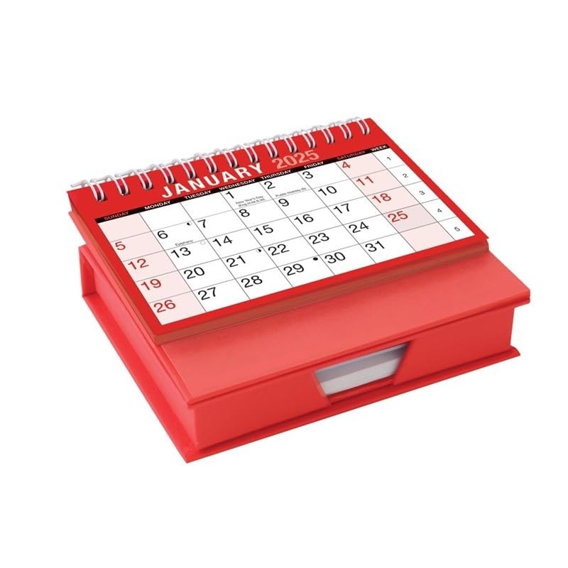 UKDD® Desktop Month to View Calendar Tear Off and Memo