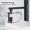 BAGNOLUX Brass 1080° Swivel Black Faucet Extender for Bathroom Sink,