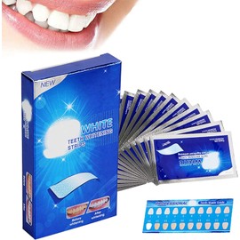 Bluemega Tiras Blanqueadoras Dentales, para Dientes Sensibles 7 Pares