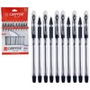 BLACK Ballpoint Pens, Gripper, BLACK, 0.5mm Fine Point, Pack of