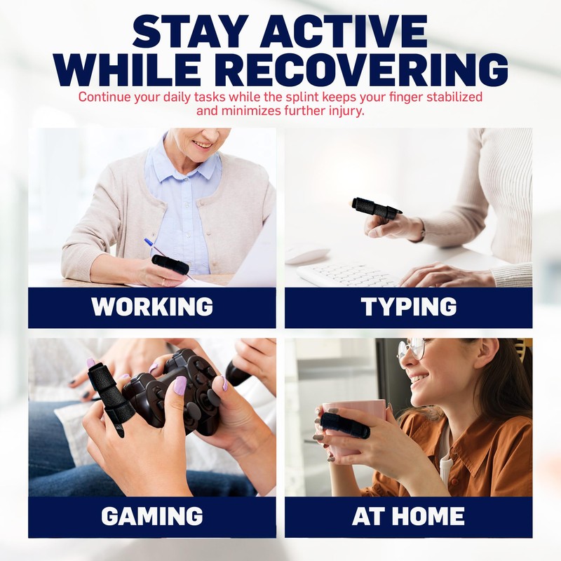 Dr. Arthritis Trigger Finger Splint, Multifunction Finger Brace Straightener for