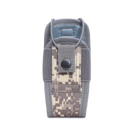 Unbranded Tactics Molle Walkie Talkie Pouch Radio Holder for Duty Belt Holster Storage Bag - ACU