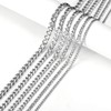 Masada Men's stainless steel necklace from fine to solid wide