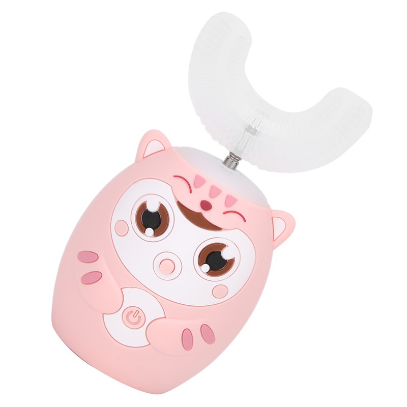 U Shaped Automatic Toothbrush Cartoon Ultrasonic Toothbrush Oral Cleaning Brush