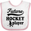 inktastic Future Hockey Player Baby Boy Baby Bib White and