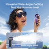 MAGIC JOHN Mini Handheld Fan with LED Display – Powerful