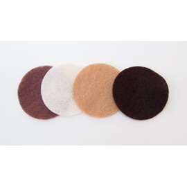 Playfully Ever After Brown, Cocoa, Camel & Cream Craft Felt Circles (1 Inch - 200pc)