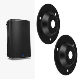 Be In Your Mind 2Pcs 1/4inch Round Mounting Plate Guitar Jack Plate for Loudspeaker Cabinet