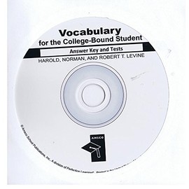 Vocabulary for the College-Bound Student Answer key and test CD AMSCO
