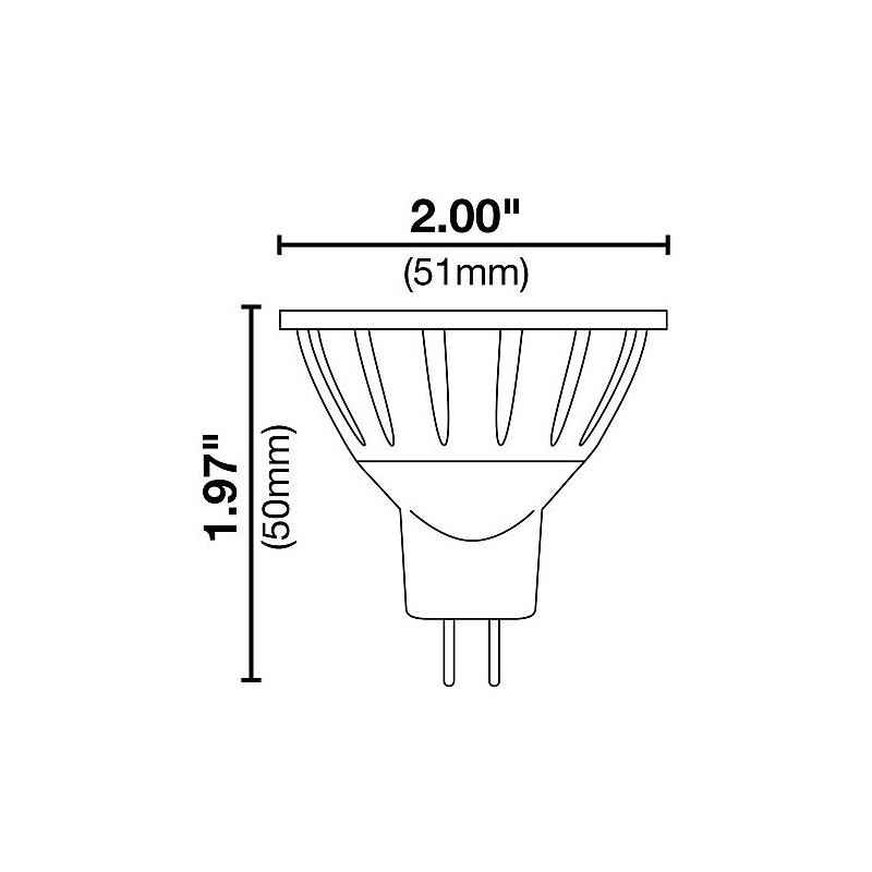 Halco ProLED 81069 MR16EXZ/827/LED 8W (50W Equal) 2700K MR16 GU5.3