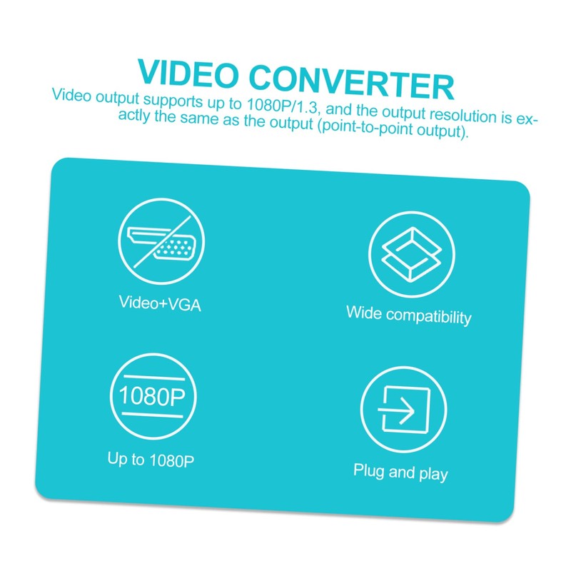 DOITOOL to Vga Conversion Cable Adapter Converter High-Definition Cable Adapter