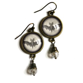 Victorian Bat Earrings