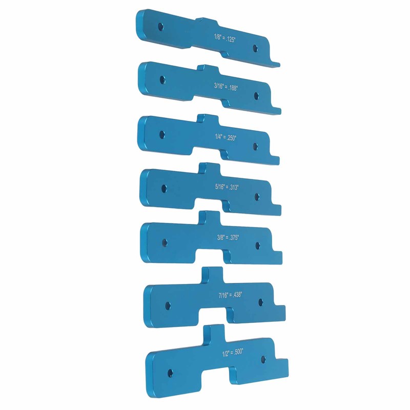 7Pcs Gauge Block Set Aluminum Alloy Saw Table Setup Bars