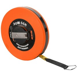 AARACHI WOKIN 30m*12.5mm Long Fiberglass Measuring Tape, Gauge Measure Ruler Tools for DIY or Building Requirements Surveyors and Engineers Site use Measurements with Metric and Inch Blade