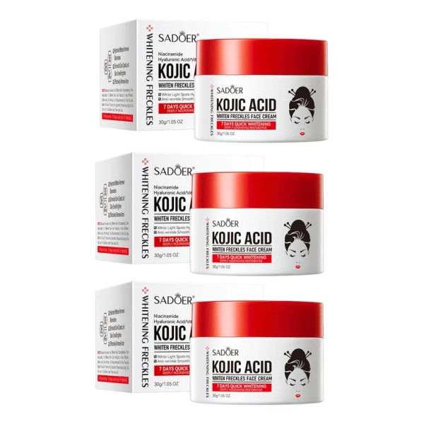 Sadoer Ácido Kójico | 3 Piezas | Blanqueador Facial y