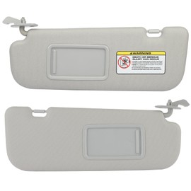 SCITOO Grey Left & Right Sides Sun Visors Compatible for Hyundai Elantra 2011-2015, Car Sun Visor Without Sunroof Without Lights Replacement 852103X000TX