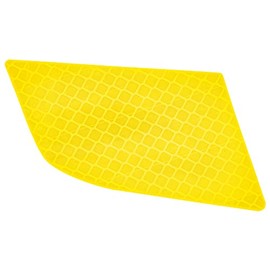 Polaris Ranger Reflector Decal, Left, Amber, Genuine OEM Part 7187438, Qty 1