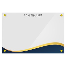 Custom Acrylic Dry Erase Board for Wall with Professional and Stylish Border - Shipped Next Day, Made in USA, Non-Magnetic Whiteboard, Wall Mounted Board, Easy to Clean (White - 12x18)