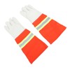 1 Pair Firefighting Gloves Comfortable Reflective Strip Flame Resistance Firefighter