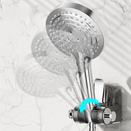 Suction Cup Shower Head Holder | Bathroom Shower Wand Holder,Integrated Suction Cup Shower Rack, Adjustable Shower Holder for Bathroom, Punching