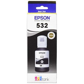 EPSON T532 EcoTank -Ink Ultra-high Capacity Bottle Black (T532120-S) for Select Epson EcoTank Printers