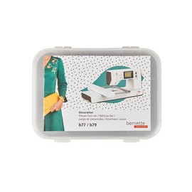 Bernette Presser Foot Set Decoration b77 / b79 / b79 Yaya Han Edition, Silver