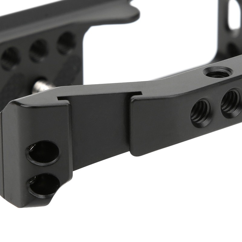 Metal Camera Cage Rig with Grip Handle Cold Shoe Expansion