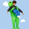 REKUCCI Alien Kigurumi Cosplay Costume, For Adults, Children, Inflatable, Christmas,