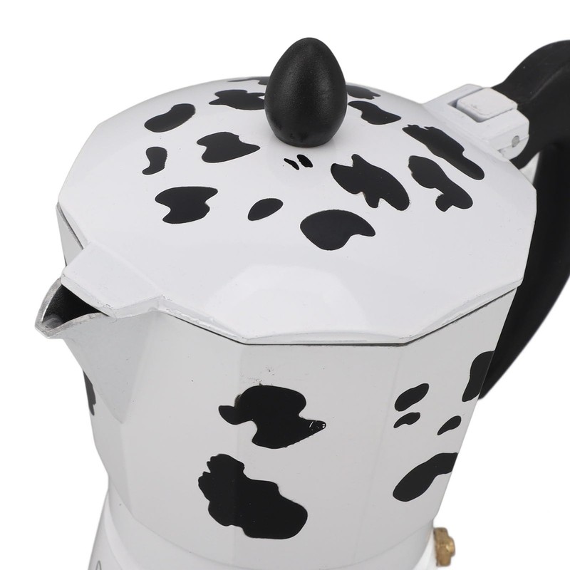 Aoveew Aluminium Milk Cow Colour Pot Portable Coffee Pot for