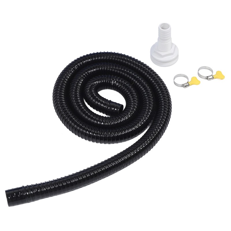 Bilge Pump Installation Kit Black 1‑1/8in Leak Proof Easy Installation