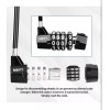 NBYT 4 Digit Cable Combination Padlock with Long Shackle -