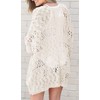Mafulus Women's Crochet Cardigan Kimono Boho Long Sleeve Lightweight Soft