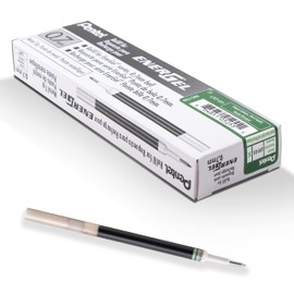 Pentel LR7-D3X Refill for EnerGel Pens, 0.7 mm Tip = 0.35 mm Line Width, Pack of 12 (1 Pack), Forest Green Ink