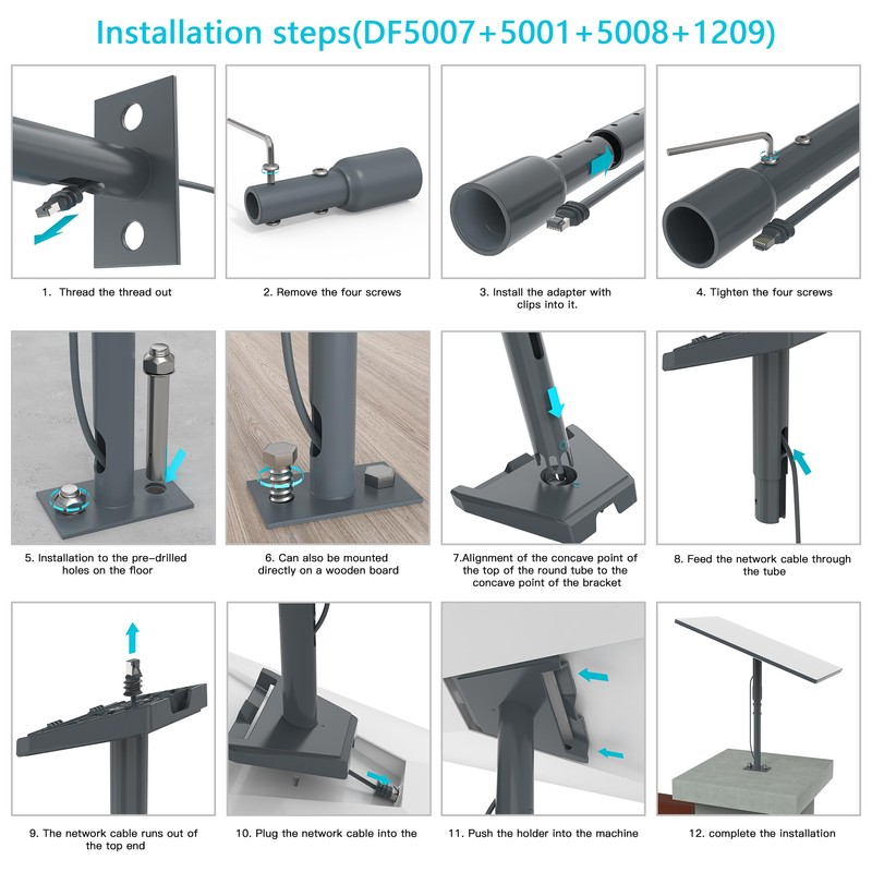 HOLACA Starlink Gen 3 Pipe Adapter, Starlink Gen 3 Mount,